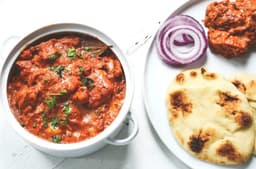 Butter Chicken and Palak Paneer